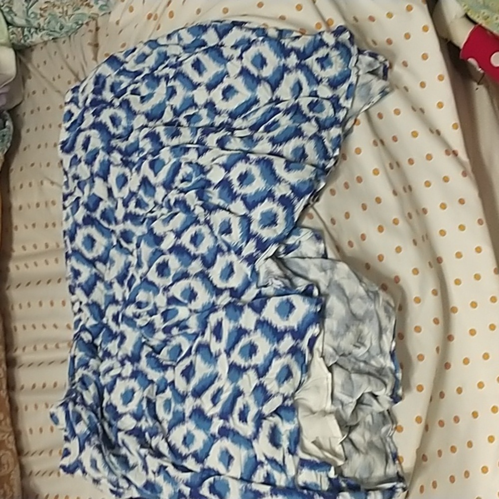 White & Blue Skirt
